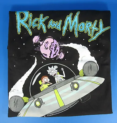 Rick And Morty Portal Ship T-Shirt 2020 Black M New Animated Comic Art Cotton • $14.99
