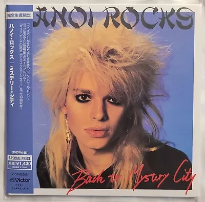 Hanoi Rocks Back To Mystery City New CD Mini LP Sleeve Japan OBI • $17.99