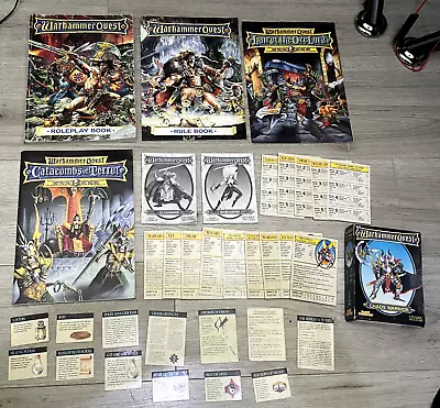 Games Workshop: Classic Warhammer Quest Components - 4 Books 1 Room + Cards • £137