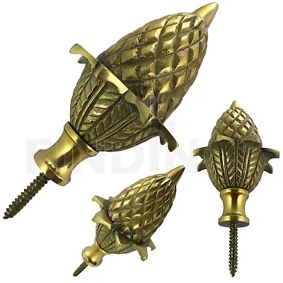 Medium Brass ACORN Ball Spire Finial Grandfather Clock 75mm High X 45mm Wide • $66.20