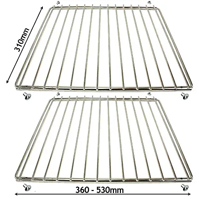 Adjustable Oven Shelf For ZANUSSI Chrome Cooker Grill Shelves Extendable Arms X2 • £15.69