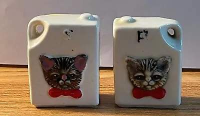 Vintage Enesco Imports Cat Salt And Pepper Shakers Made In Japan Pre-owned • $10