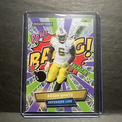 2023 Wild Card Alumination Keion White Bang LASER 🔥 #3 Of 4 Purple Green  • $20