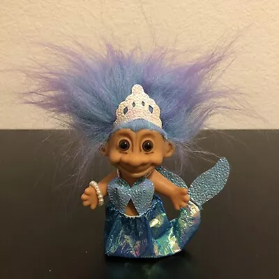 Rare Russ Mermaid Troll With Beaded Bracelet Purple Hair 5  Pre-Owned • $67