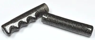 NEW Black LOW RIDER Handlebar Grips Sparkle Glitter Grips BEACH CRUISER BICYCLE • $7.95