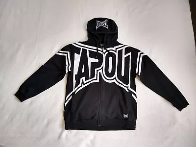 Tapout Black MMA Full Zip Hoodie Sweatshirt Men's Size L MMA Grunge Skater • $94.88