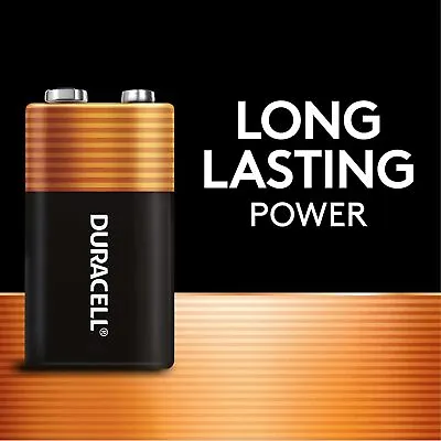 Duracell 2x 4x 8x DURALOCK 9V 9 Volts MN1604 Alkaline Battery For Smoke Alarm • $25.99