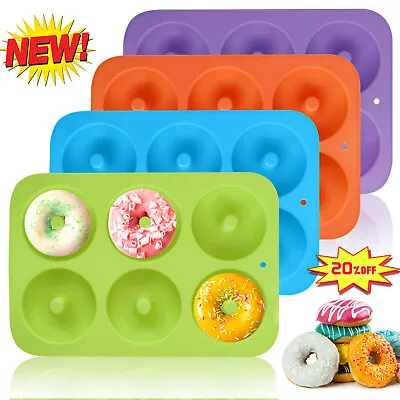 $7.15 • Buy Silicone Donut Mold Muffin Chocolate Cake Cookie Doughnut Baking Mould Tray.@