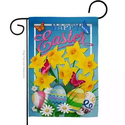 Two Group Flag Daffodils Easter Springtime Floral Garden Friends Decor Flag W • $14.99