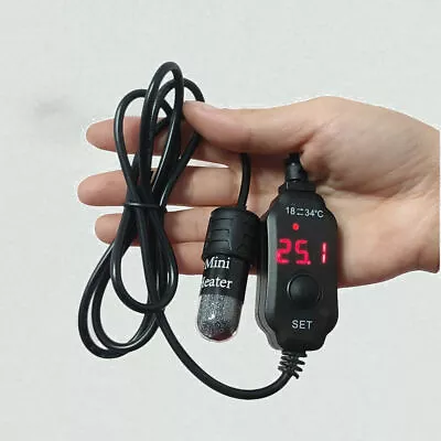 Mini Aquarium Fish Tank Heater USB Heating Rod Submersible Thermostat Heater • $16.75