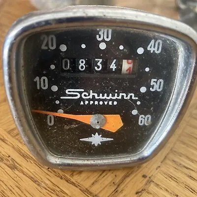 Vintage Schwinn Approved Huret Bicycle Speedometer Head Stingray Typhoon • $39