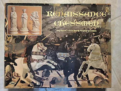 $49.99 • Buy Vintage 1970 E.S.Lowe RENAISSANCE CHESSMEN #833 Chess Set-Complete  4 3/4   King