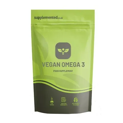 Vegan Omega 3 Algae Oil 500mg 180 Softgel Capsules Supplement • £19.99