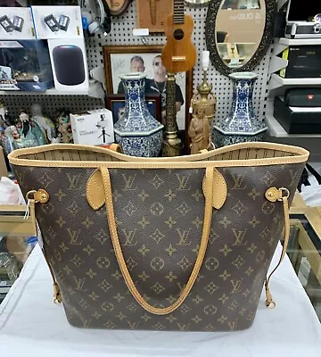 Louis Vuitton Neverfull Monogram Canvas Tote Bag Authenticated • $718.66