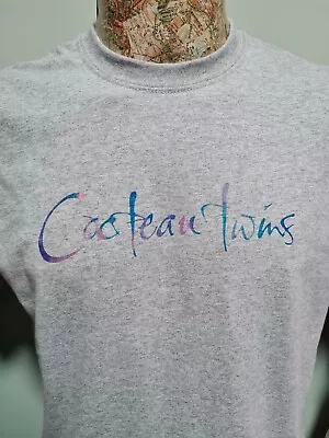 Cocteau Twins T-Shirt Mens Unisex Top Grey And Iridescent Logo • £13.99