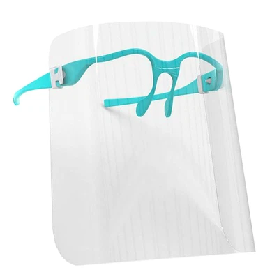 £6.32 • Buy Face Shield Mask With Eye Glasses Clear Guard Protection Sky Blue