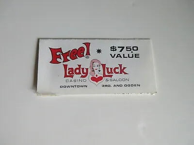 Lady Luck Casino And Hotel Las Vegas CARD For COUPONS • $11.99