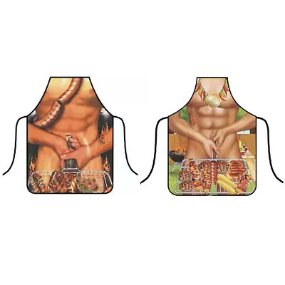 Funny Apron Muscle Man Apron Dinner Party Cooking Apron Adult Cuisine Pinaf-;d • $4.44