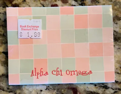 $5 • Buy Alpha Chi Omega Bic Vintage Sticky Notes Sealed In Package
