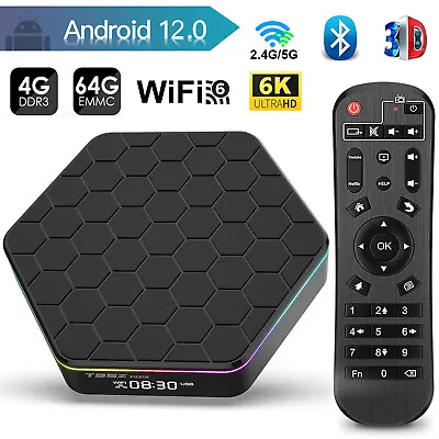 T95Z Plus Android 12.0 Smart TV Box H618 6K UHD WIFI6 Media Player 4GB+64GB S0I5 • $35.99