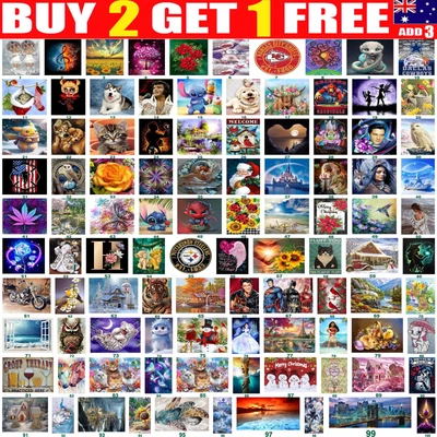 $12.09 • Buy 5D DIY Diamond Painting Embroidery Cross Craft Stitch Arts Kit Mural Home Decor