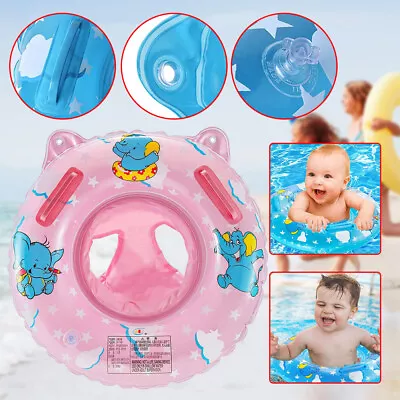 Baby Swimming Ring FloatInflatable Swimming Pool Float With Seat For Baby Kids • £6.89