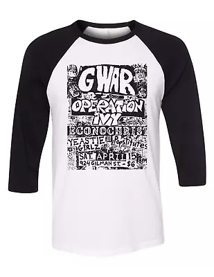 $16.99 • Buy GWAR OPERATION IVY Vintage Concert Poster Shirt Flyer Punk Raglan OP 924 Gilman