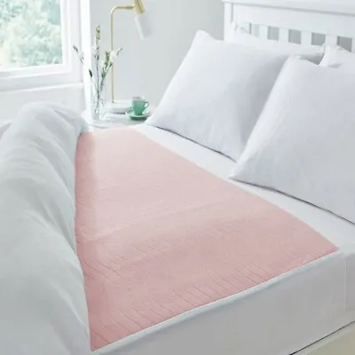 Eco Pink Washable Reusable Incontinence Bed Pad/Waterproof Mattress Protector • £10.75