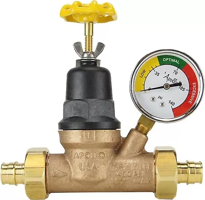 Apollo Valves EPXPRV34WG Water Pressure Regulator W/Gauge Bronze 3/4  • $49.99