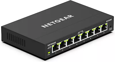 NETGEAR GS308E 8-Port Gigabit Ethernet Plus Switch • $34.95