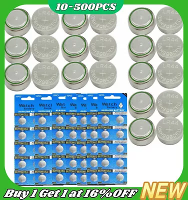 10-500×AG13 LR44 Batteries SR44 L1154 357 A76 Button Coin Cell Alkaline Battery • £0.99