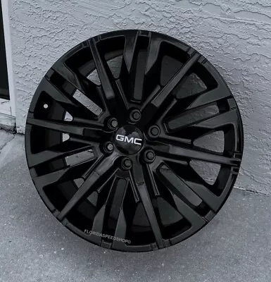 Gloss Black Gmc Sierra Denali Style   Wheels Set 22x9   Fits: 1999-2023 • $1329