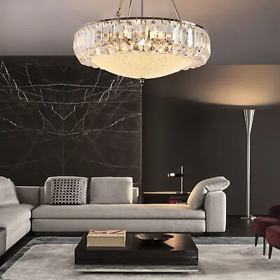 Luxury K9 Crystal Contemporary Pendant Light Ceiling Lamp Chandelier Lighting US • $65.55