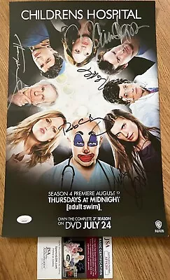 Childrens Hospital Cast Signed 2012 SDCC Poster Rob Corddry Huebel Winkler (JSA) • £150.13