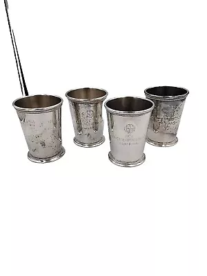 Vintage '60's-70's Patrick Henry Silverplate Mint Julep Cup Monogram Golf Awards • $125