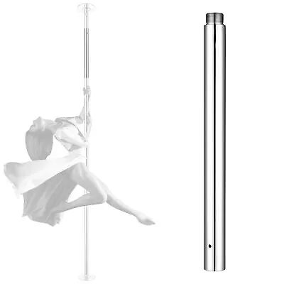 $33.89 • Buy 500mm Chrome Extension For 45mm Dance Pole Fitness Spinning Exercise Silver