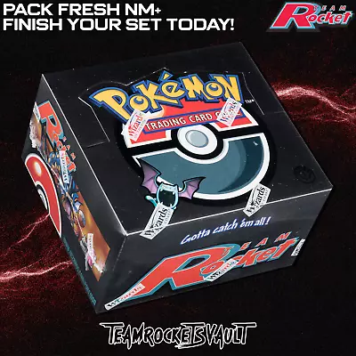 $3.85 • Buy Pokemon TCG Team Rocket 1st Edition- Vintage WoTC - Choose Your Card! Pack Fresh