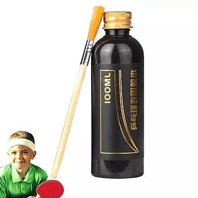 Table Tennis Racket Glue Kit 100ML Liquid Glue For Table Tennis Paddle W/ Brush • £11.03