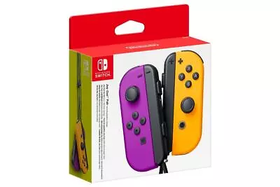 Nintendo Switch Joy Con Controller Pair (Neon Purple/Neon Orange) Controllers & • $101.43