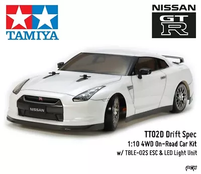 TAMIYA 1/10 Nissan Gt-R Drift Spec 4WD Kit TT-02D TAM58623A • $229.99