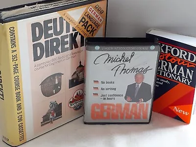 Michel Thomas 2 Hour Introductory German Course - Dictionary - Deutsch Direkt • £20