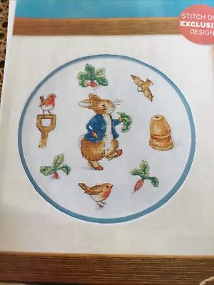 Beatrix Potter Peter Rabbit Round Cross Stitch Sampler • £1.50