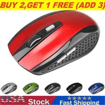 2.4GHz Wireless Optical Mouse Mice & USB Receiver For PC Laptop Computer DPI US • $2.39