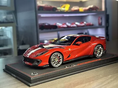 No Reserve! 1/18 BBR Ferrari 812 Competizione 2021 Metallic Red/ Stripe Limited • $177.50