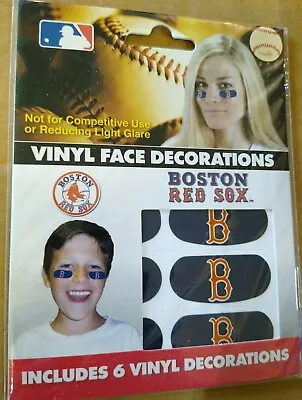 Lot Of 3 Boston Red Sox MLB Vinyl Face Decorations 6 Pack Eye Black Strips • $9.99