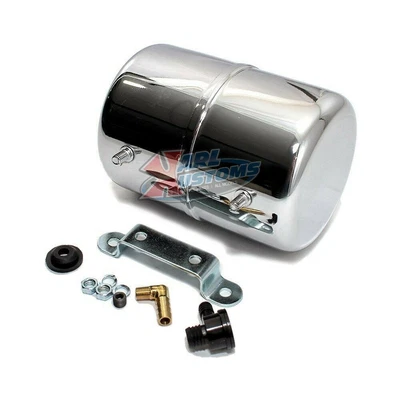 $64.95 • Buy Universal Chrome Steel Vacuum Canister Reservoir Tank Street Hot Rod Muscle Car
