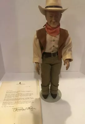 John Wayne Doll Figure Effanbees 1981 American Symbol Of The West Legend Series • $25