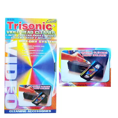 Vhs Vcr Video Head Cleaner Players Recorders Wet Dry System Cleaning Liquid New • $9.11