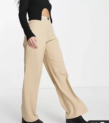 $25 • Buy Bershka - Petite Wide Leg Slouchy Dad Tailored Pants (Size 10)