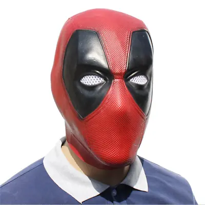 Deadpool Cosplay Costume Mask Latex Full Head Helmet Hallowen Tool • $29.47